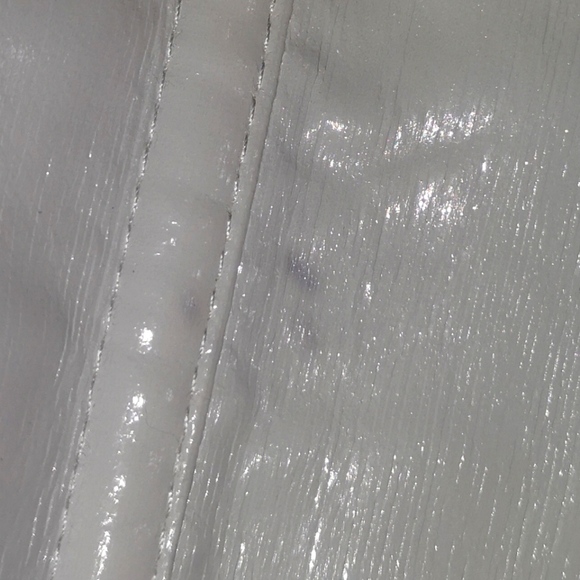 Goth Red And White Pvc Underbust Corset - Picture 8 of 9